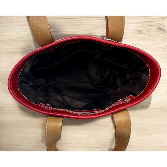 Vintage Coach 9348 Leather Rugby Stripe Tote Bag & Skinny Wristlet - Picture 5 of 15